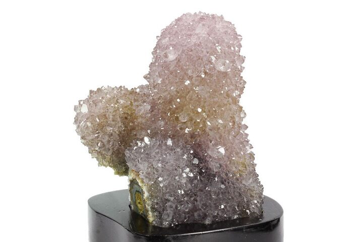 Tall, Amethyst Stalactite Formation With Wood Base #121285